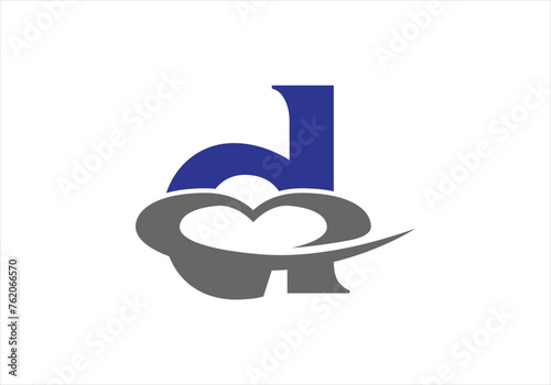 Letter D Love Logo Design, Brand Identity logos vector, modern logo, Logo Designs Vector Illustration Template