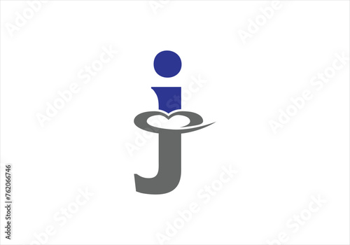 Letter J Love Logo Design, Brand Identity logos vector, modern logo, Logo Designs Vector Illustration Template