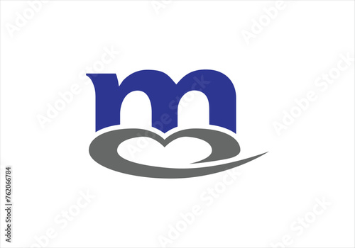 Letter M Love Logo Design, Brand Identity logos vector, modern logo, Logo Designs Vector Illustration Template