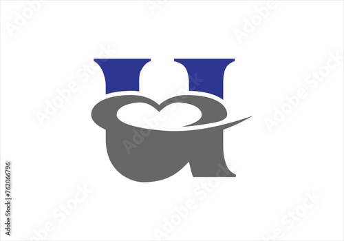 Letter N Love Logo Design, Brand Identity logos vector, modern logo, Logo Designs Vector Illustration Template