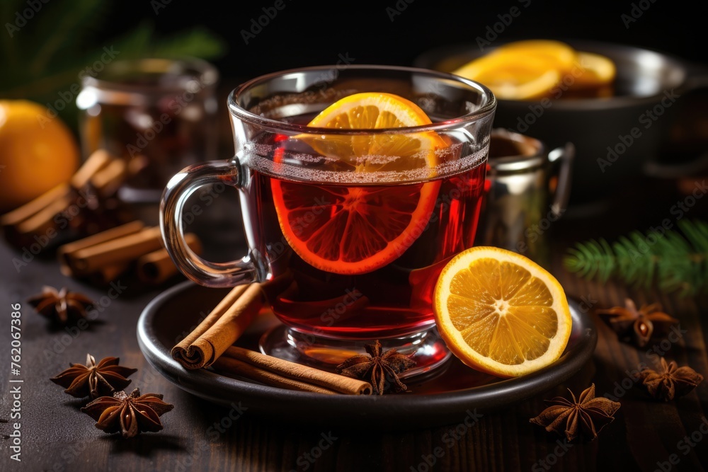 A Potion of Warm Lemon and Ginger Tea with Orange Peel A Potion of Warm Lemon and Ginger Tea with Orange Peel