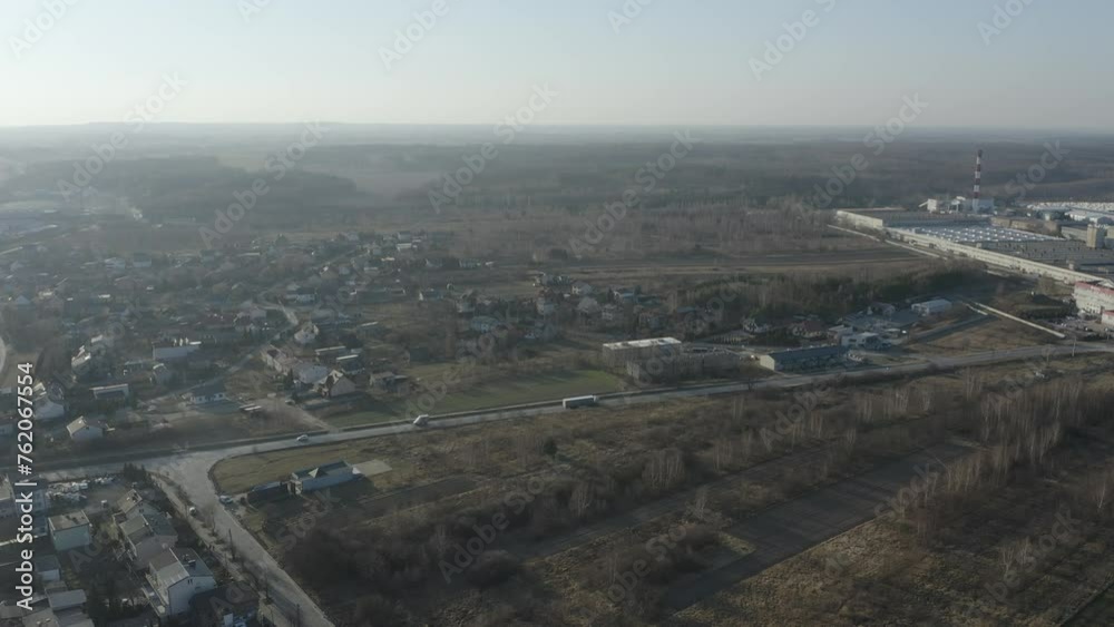 Beautiful Panorama Opoczno Aerial View Poland Beautiful Panorama Opoczno Aerial View Poland