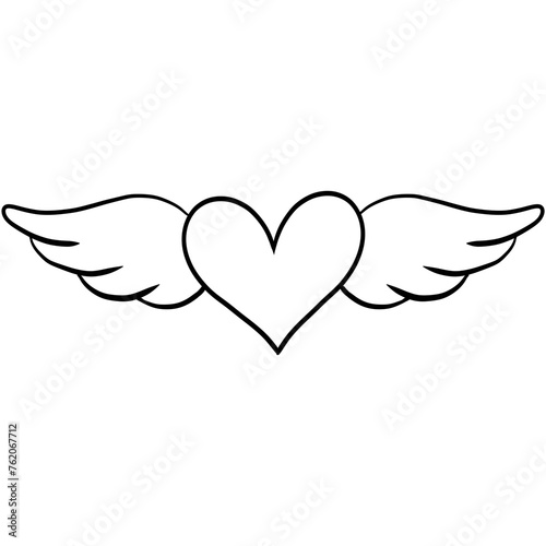 heart with wings
