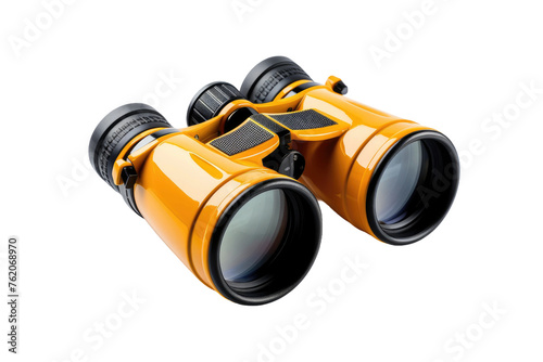 A Pair of Binoculars on a White Background. On a White or Clear Surface PNG Transparent Background.