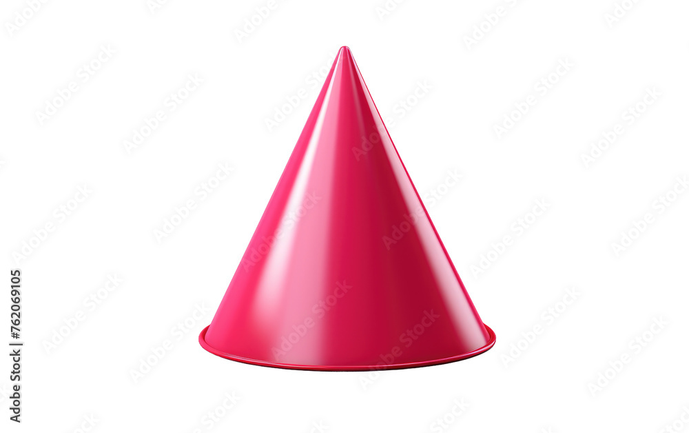Pink Party Hat on White Background. On a White or Clear Surface PNG Transparent Background. Pink Party Hat on White Background. On a White or Clear Surface PNG Transparent Background.