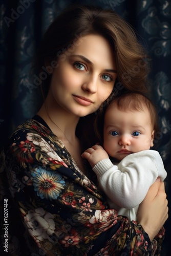 A Mother's Love. Fictional character created by Generated AI. 