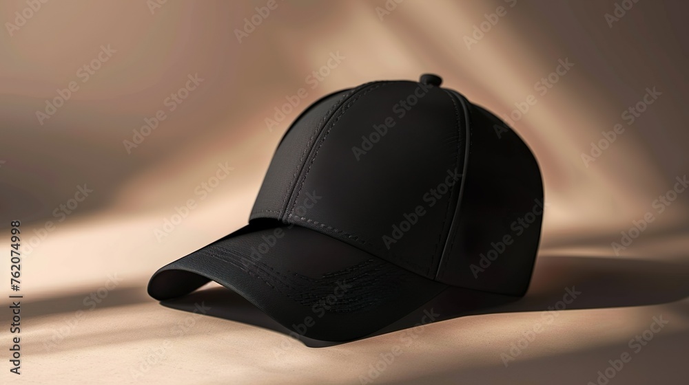 Classic baseball cap mockup with customizable branding elements Classic baseball cap mockup with customizable branding elements