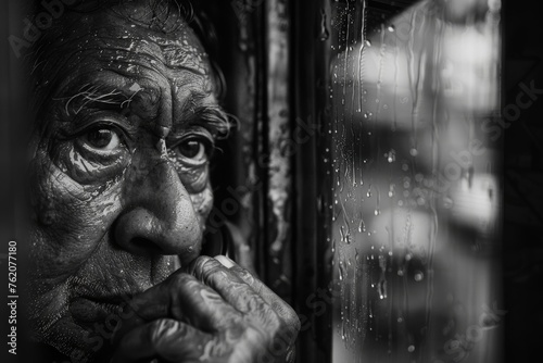 Focusing on a man eagerly awaiting a phone call, his hopeful gaze and body language telling a story of expectation.