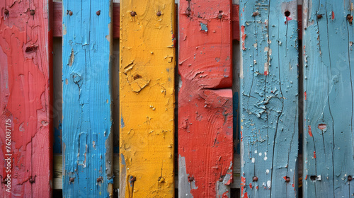 Renewal Action: Refreshing Paint on a Weathered Fence