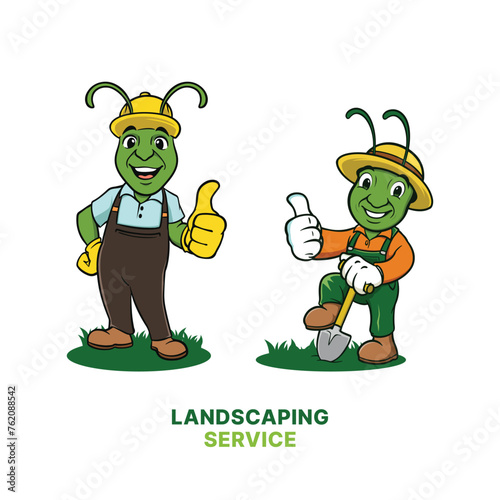 Grasshopers mascot landscaping photo