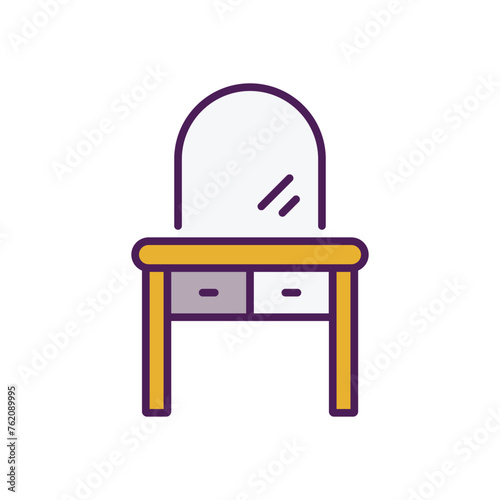 Dressing Table icon editable stock vector stock