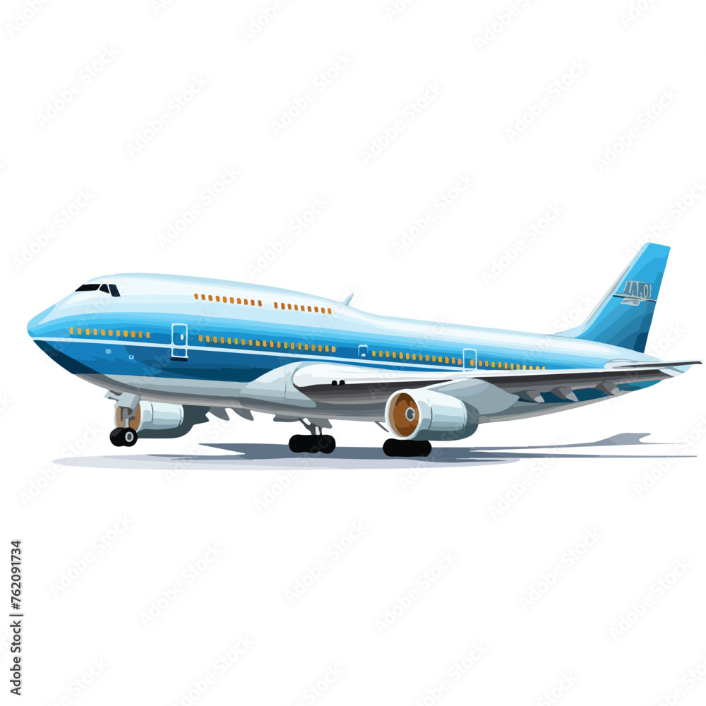 Cargo Airplane clipart isolated on white background