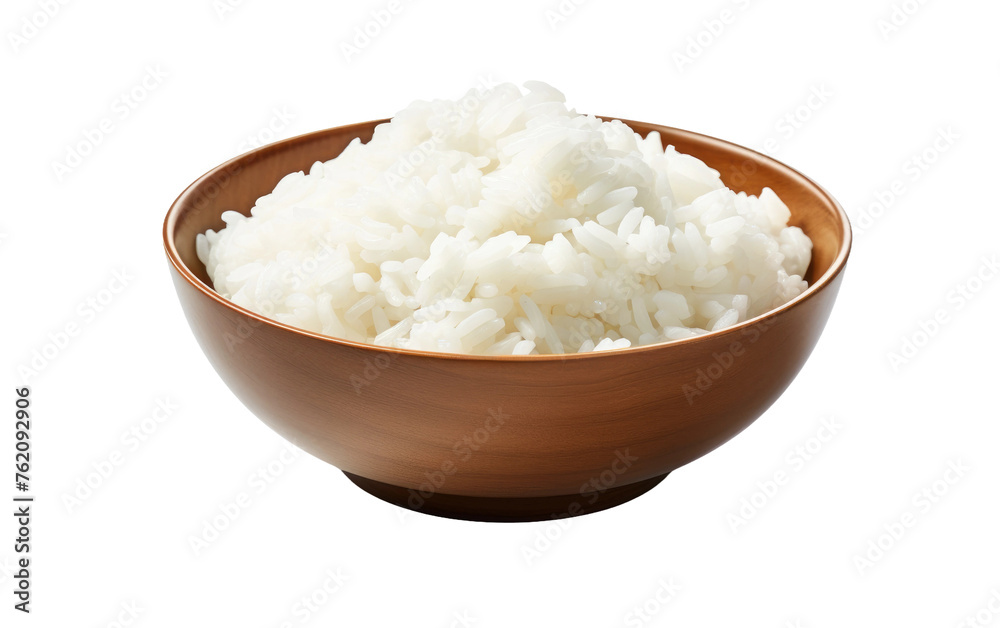 Brown Bowl Filled With Rice on White Table. On a White or Clear Surface PNG Transparent Background. Brown Bowl Filled With Rice on White Table. On a White or Clear Surface PNG Transparent Background.