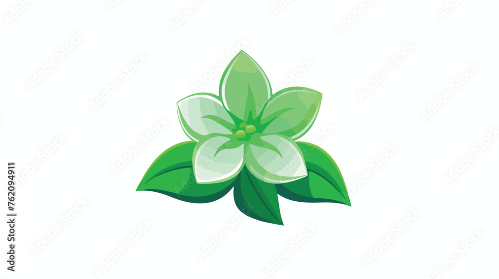 Flower Leaf Icon flat vector isolated on white background