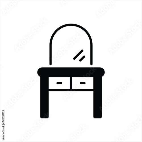 Dressing Table icon editable stock vector stock