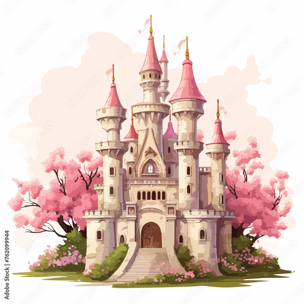 Fantasy Fairytale Castle Clipart 