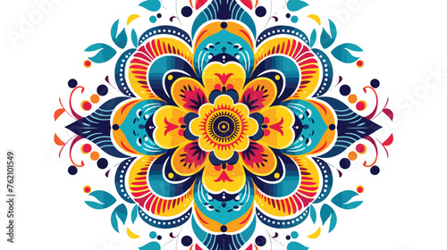 Mandala With Ornaments vector design flat vector isolated