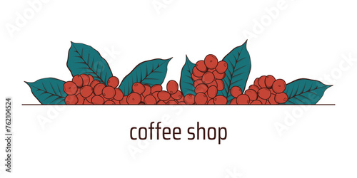 coffee promotion design element