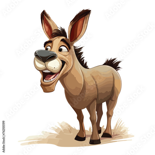 Funny Donkey Clipart isolated on white background