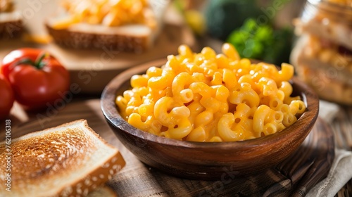 Capture the nostalgia of childhood favorites like macaroni and cheese and PB&J sandwiches photo