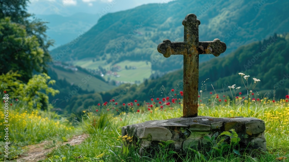 christian cross in nature christian cross in nature