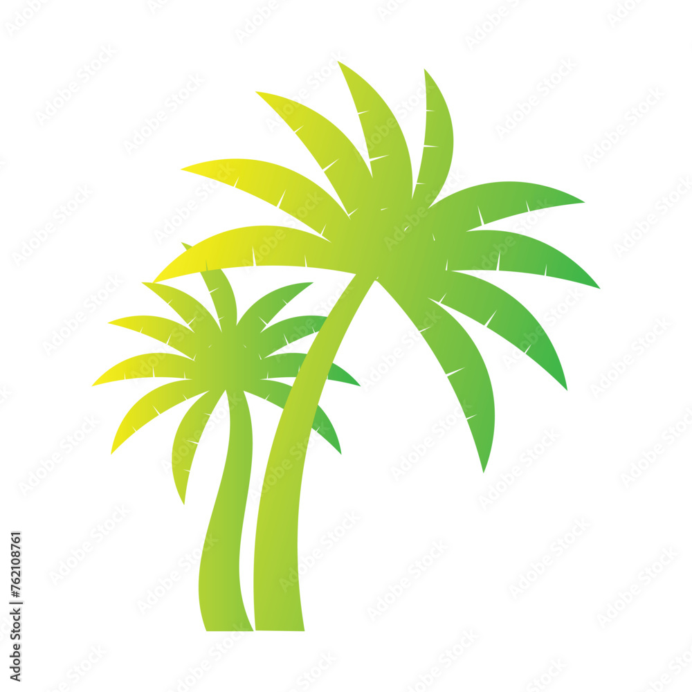 Obraz premium Gradient Palm Tree