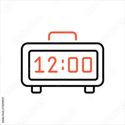 Alarm Clock icon editable stock vector stock