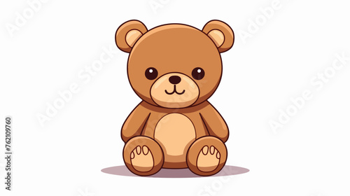 Teddy bear toy icon. Isolated vector illustration 