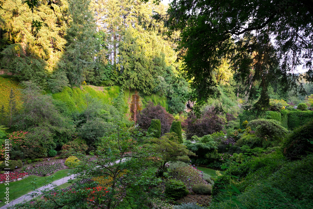 The famous gardens of Butchert on Victoria Island. Canada. The Butchart Gardens The famous gardens of Butchert on Victoria Island. Canada. The Butchart Gardens