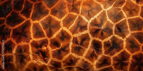 A detailed texture of giraffe skin background