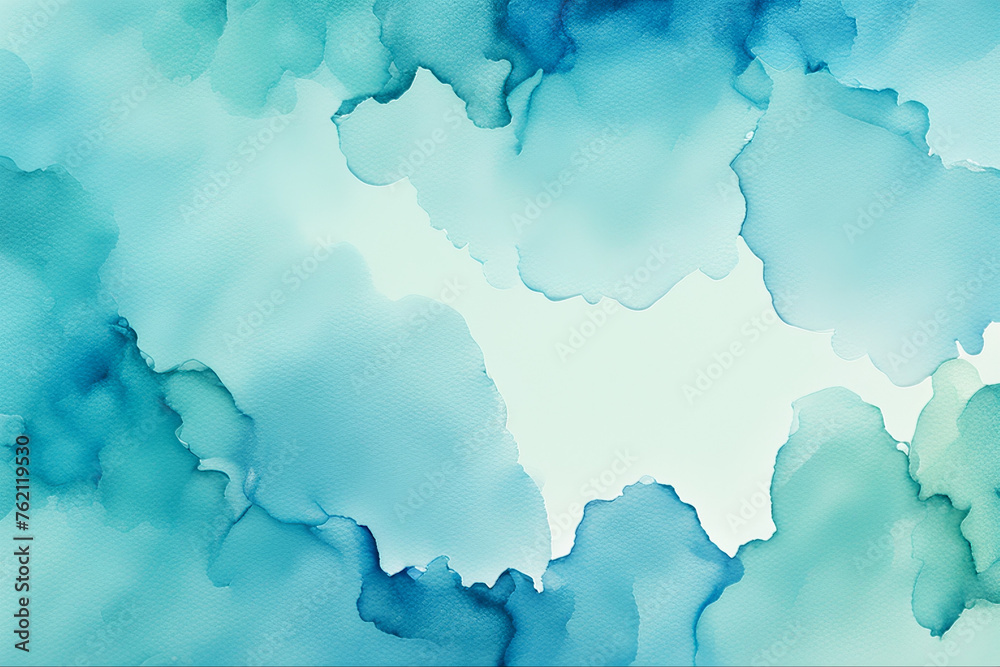 Obraz premium Light blue watercolor background
