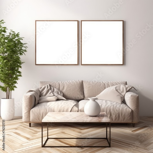 Frame mockup, ISO A paper size. Walk in closet wall poster mockup. Interior mockup with house background. Modern interior design. 3D render