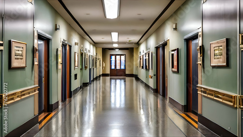 Corridor, Hall, Gallery, hallway, hospital, Hotel, architecture, buildings, entrance, indoor ,corridor in a hotel