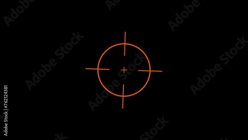 Gun target set icon, Sight sniper target, cross hair symbol motion background. k1_1187 photo