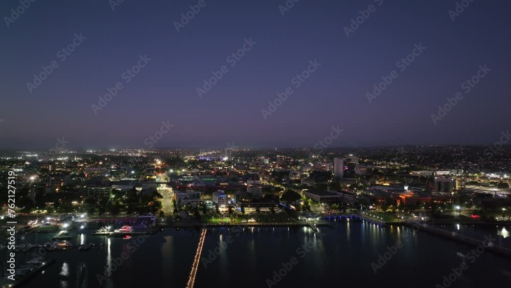Dawn AERIALS Of Geelong City, Australia Just Before Sunup. Dawn AERIALS Of Geelong City, Australia Just Before Sunup.