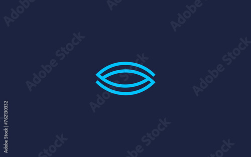 letter s with eyes logo icon design vector design template inspiration photo