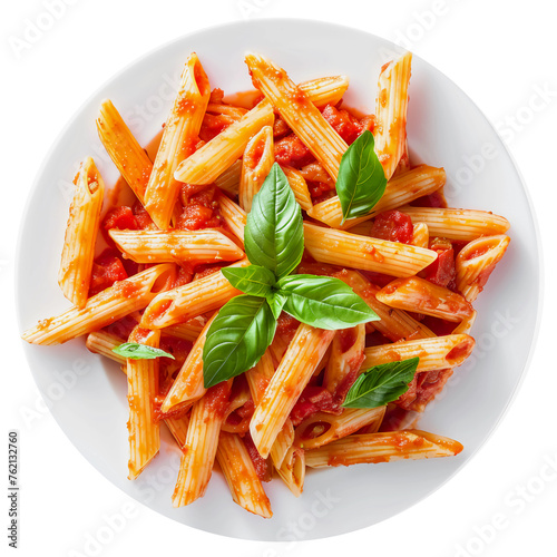 Fiery Penne Arrabbiata, Spicy Italian Pasta Tossed in Tangy Tomato Sauce with Garlic, Chili, and Fresh Basil