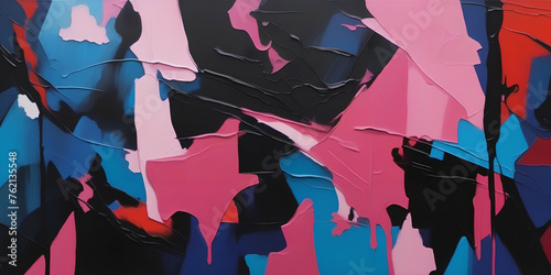 Art background, Cubism styl...