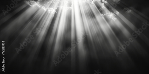 White light rays on black background, overlay for glowing effects or lighting ,white glow flare light with dynamic movement on dark background