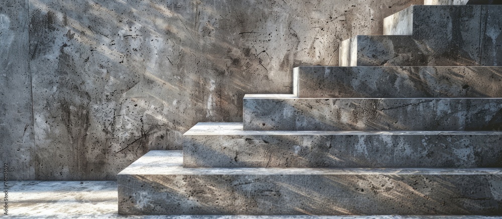 Cement stair texture in a house.