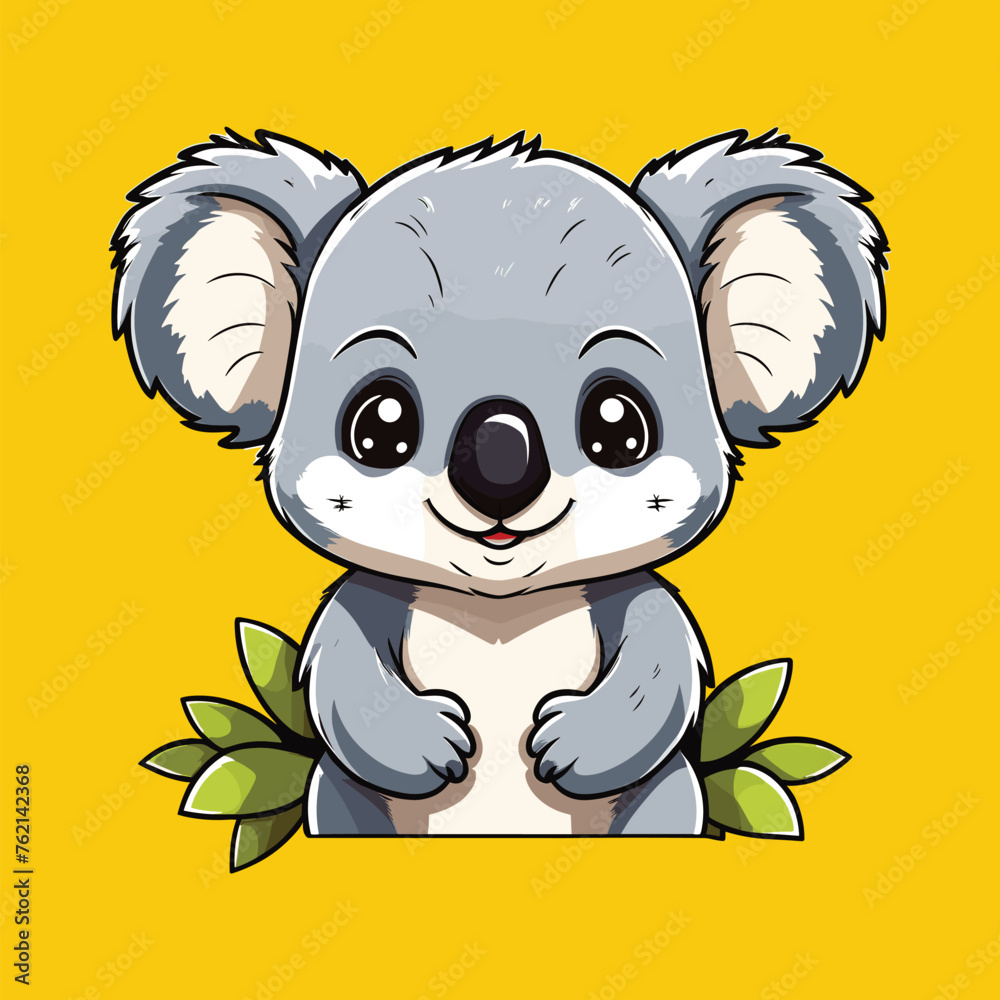 smiling cute koala mascot design smiling cute koala mascot design