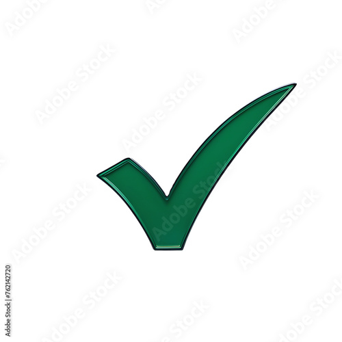 Green check mark. Isolated tick symbols, checklist signs, Flat and modern checkmark design, vector illustration