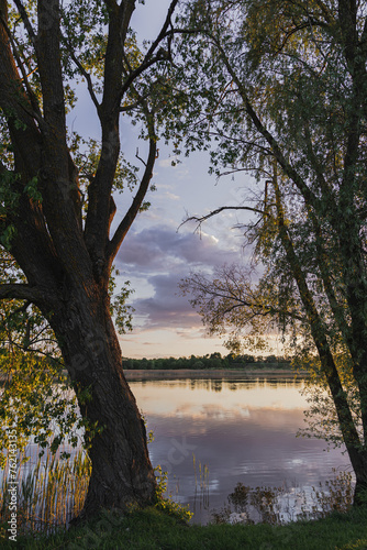 sunset over the river © Владислав Тукман