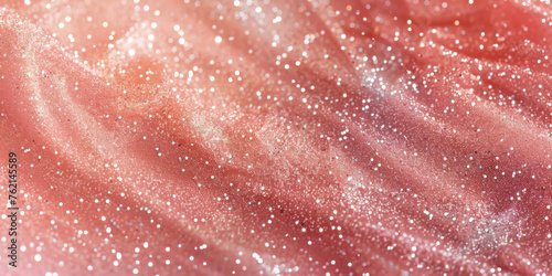 Peach pink glitter bokeh texture background , Rose gold pink sparkle glitter pattern, banner