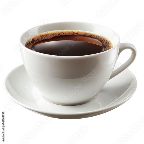Cup Coffee On White Background, Illustrations Images