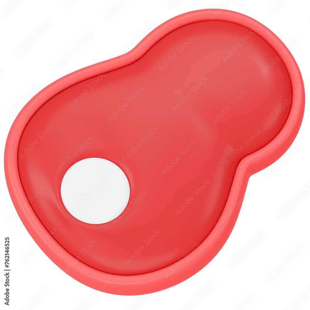Meat 3D icon render Meat 3D icon render