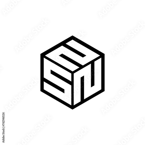 SNN letter logo design with white background in illustrator. Vector logo, calligraphy designs for logo, Poster, Invitation, etc. photo
