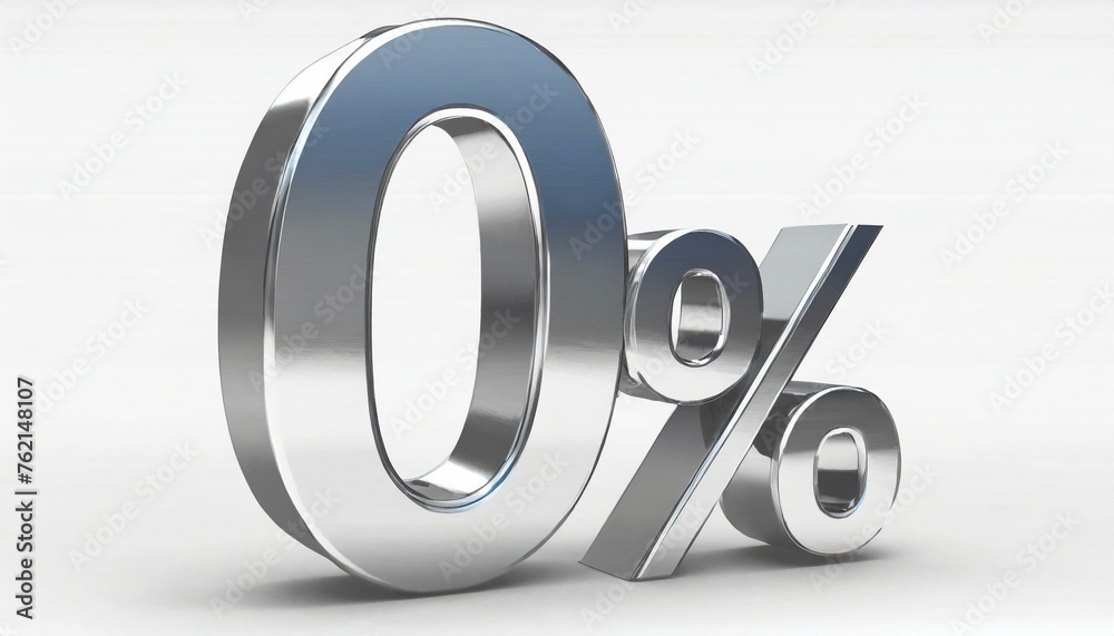 Visual Representation of Zero Procent - 3D Render of 0% - Graphic Support for Business, Sales, Finance and Marketing Purposes Visual Representation of Zero Procent - 3D Render of 0% - Graphic Support for Business, Sales, Finance and Marketing Purposes