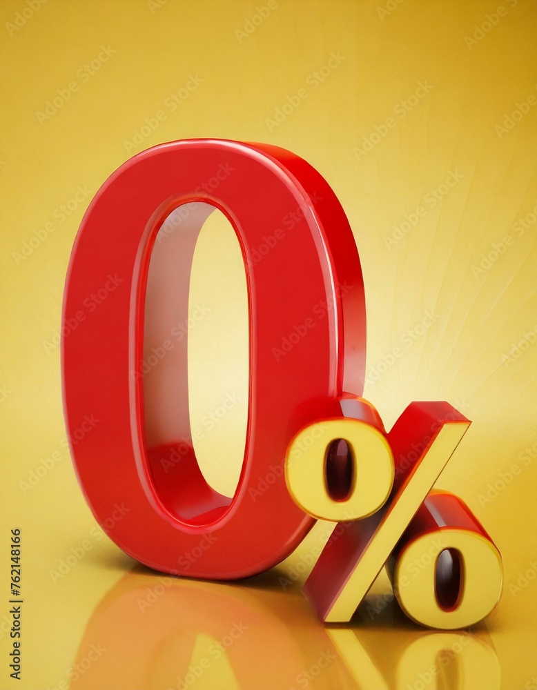 Visual Representation of Zero Procent - 3D Render of 0% - Graphic Support for Business, Sales, Finance and Marketing Purposes Visual Representation of Zero Procent - 3D Render of 0% - Graphic Support for Business, Sales, Finance and Marketing Purposes