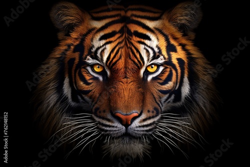 a close up of a tiger © Ion